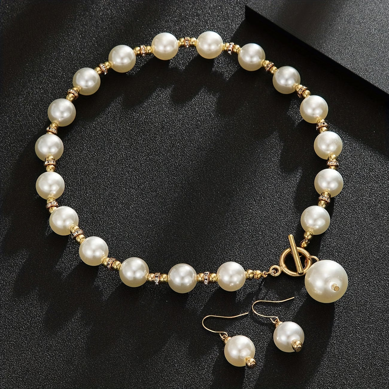 Chunky Parel Statement Ketting Set