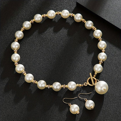 Chunky Parel Statement Ketting Set