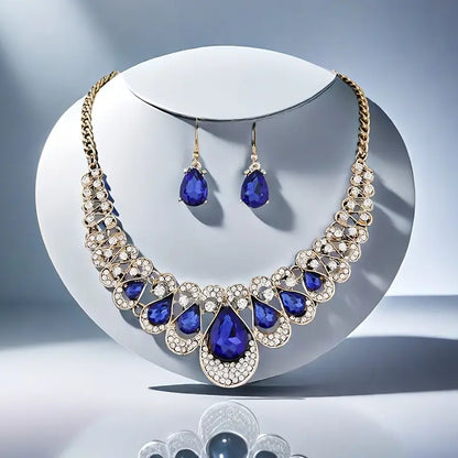 Maevina Saffieren Sieraad Set | Goud