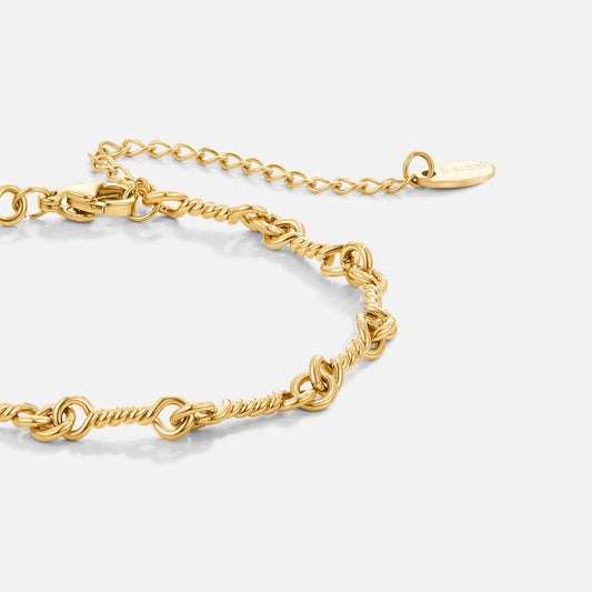 Figaro Gouden Knoop Kettingarmband