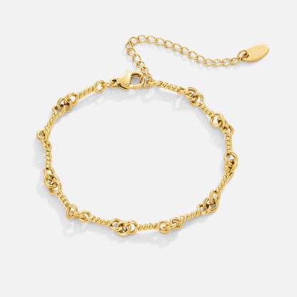 Figaro Gouden Knoop Kettingarmband