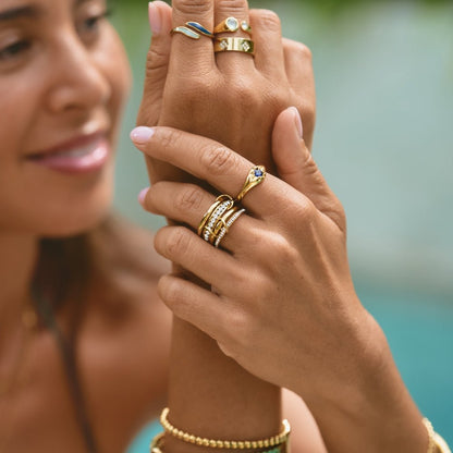'Voor altijd' Link Kristal & Gouden Ring