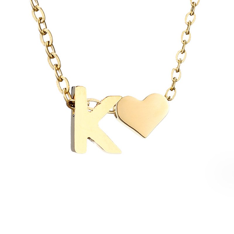 Eeuwige Liefde & Brief Gold Necklace
