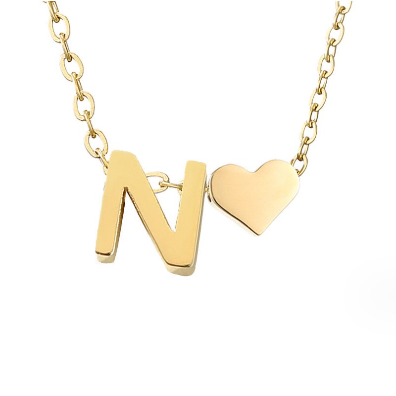 Eeuwige Liefde & Brief Gold Necklace