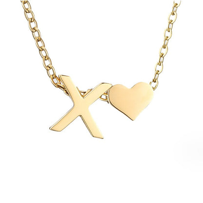 Eeuwige Liefde & Brief Gold Necklace