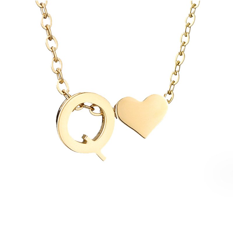 Eeuwige Liefde & Brief Gold Necklace
