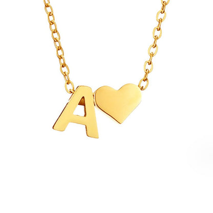 Eeuwige Liefde & Brief Gold Necklace