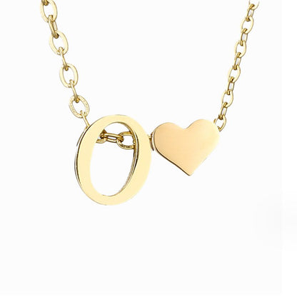 Eeuwige Liefde & Brief Gold Necklace