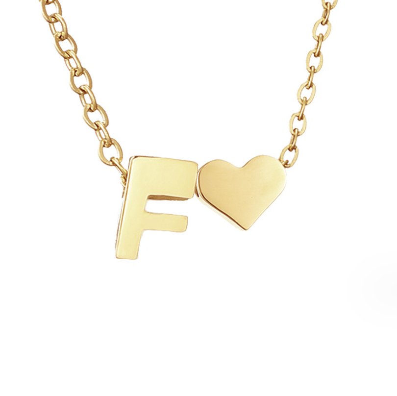 Eeuwige Liefde & Brief Gold Necklace