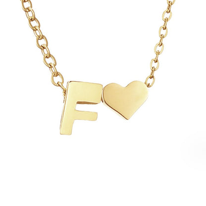 Eeuwige Liefde & Brief Gold Necklace