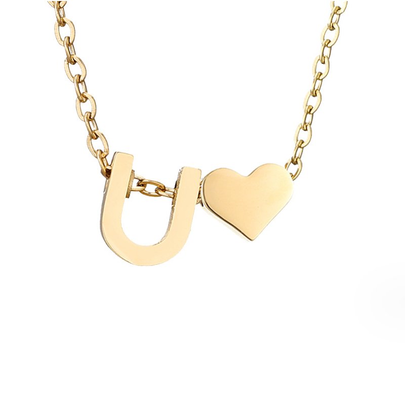 Eeuwige Liefde & Brief Gold Necklace