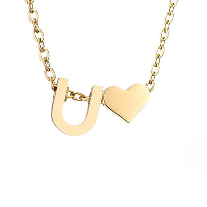 Eeuwige Liefde & Brief Gold Necklace