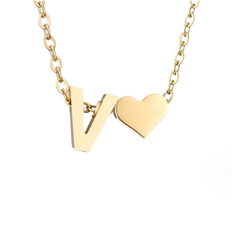 Eeuwige Liefde & Brief Gold Necklace