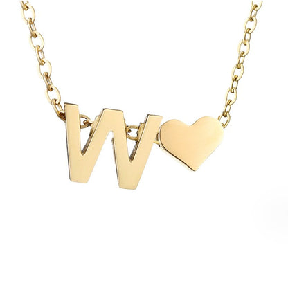 Eeuwige Liefde & Brief Gold Necklace