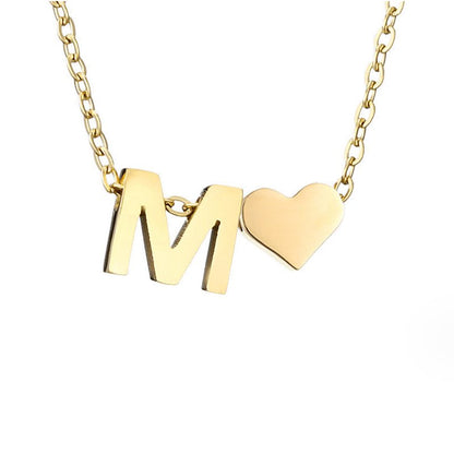 Eeuwige Liefde & Brief Gold Necklace