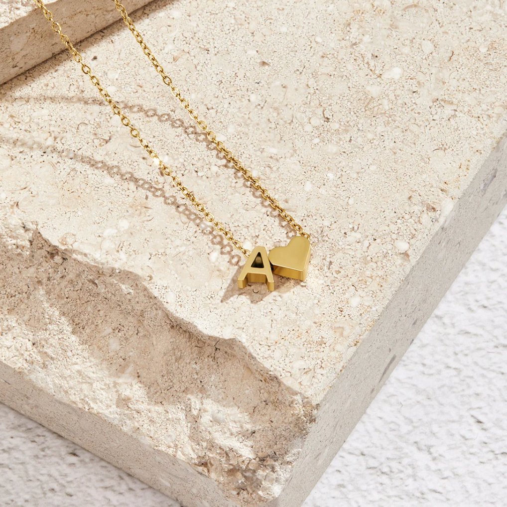 Eeuwige Liefde & Brief Gold Necklace