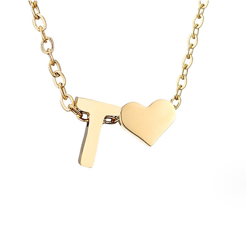 Eeuwige Liefde & Brief Gold Necklace