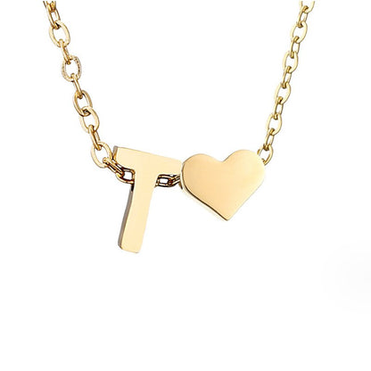 Eeuwige Liefde & Brief Gold Necklace