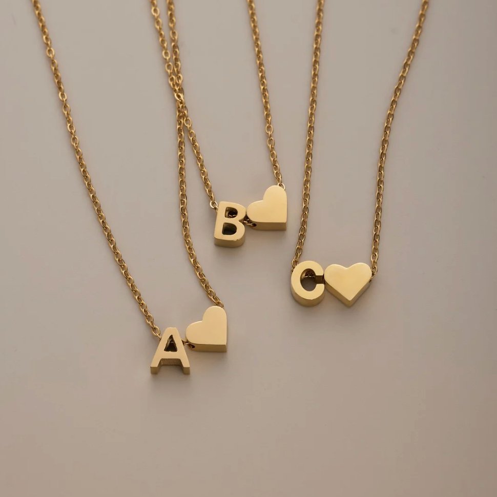 Eeuwige Liefde & Brief Gold Necklace