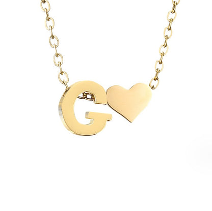 Eeuwige Liefde & Brief Gold Necklace