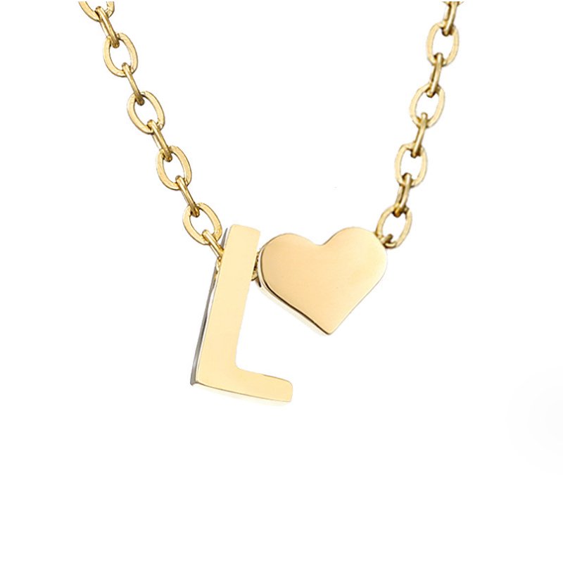 Eeuwige Liefde & Brief Gold Necklace