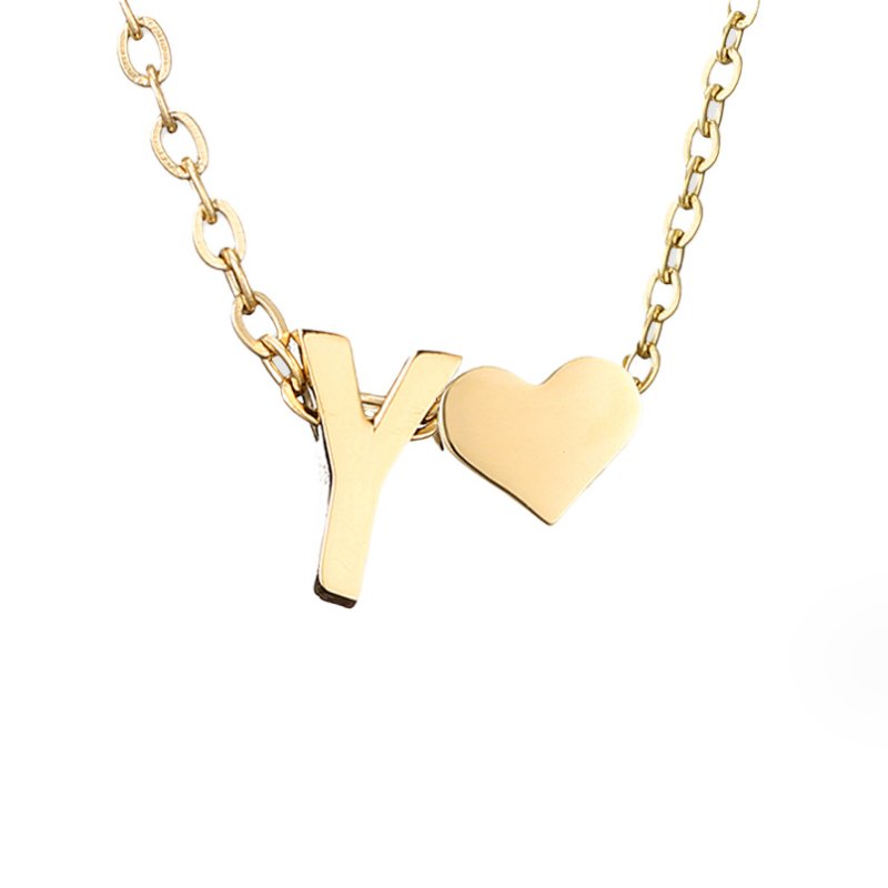 Eeuwige Liefde & Brief Gold Necklace