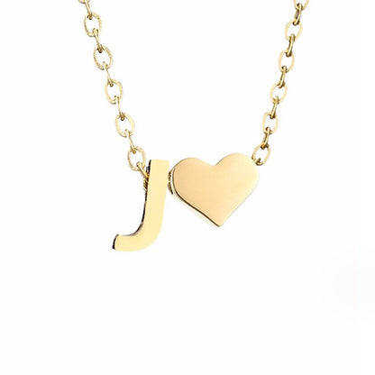 Eeuwige Liefde & Brief Gold Necklace