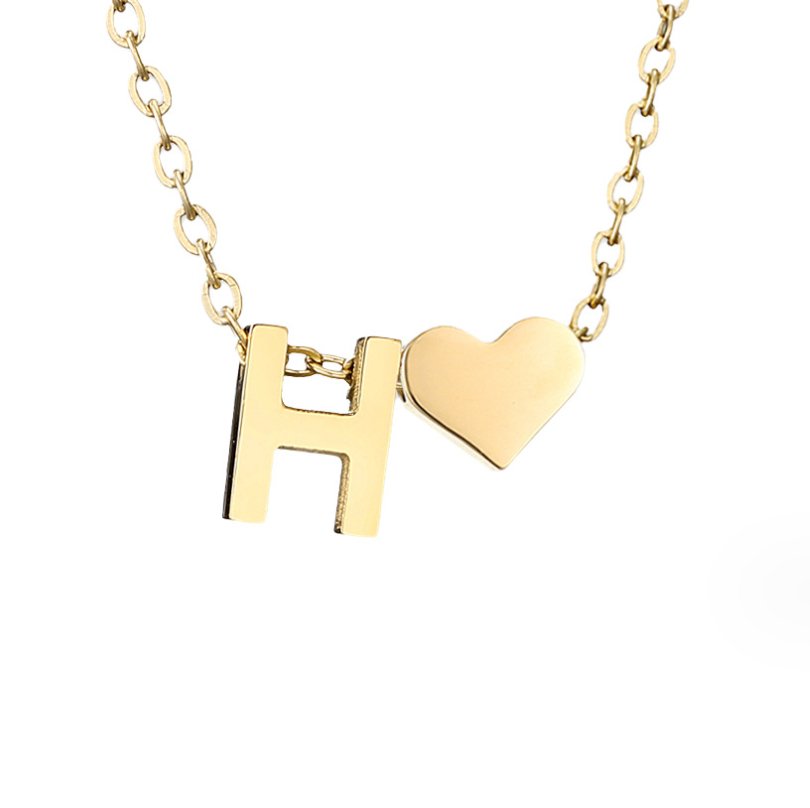 Eeuwige Liefde & Brief Gold Necklace