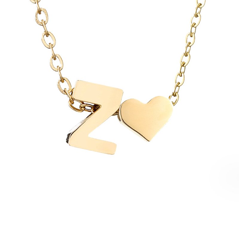 Eeuwige Liefde & Brief Gold Necklace
