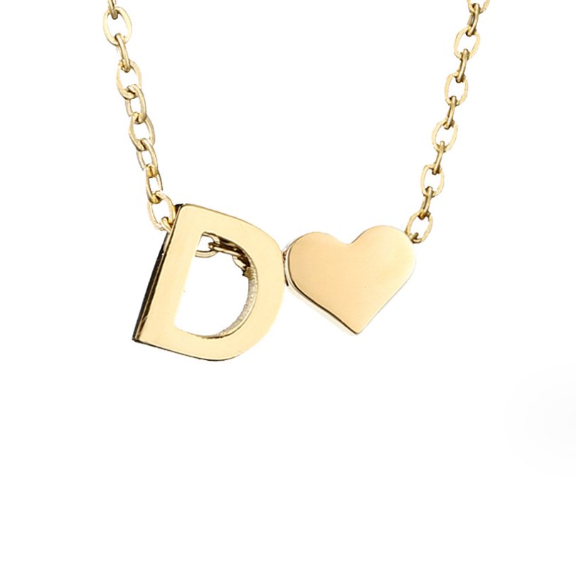 Eeuwige Liefde & Brief Gold Necklace