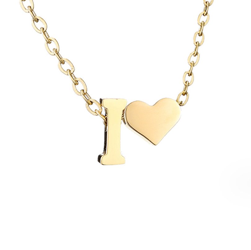 Eeuwige Liefde & Brief Gold Necklace