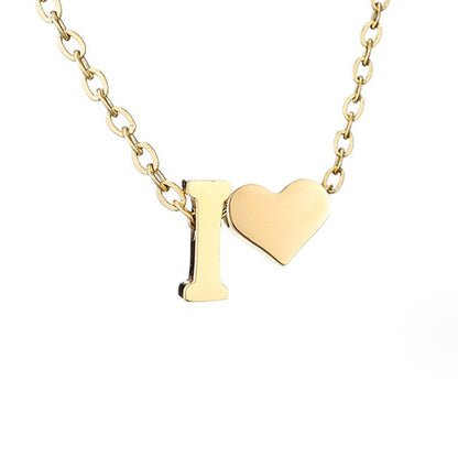 Eeuwige Liefde & Brief Gold Necklace