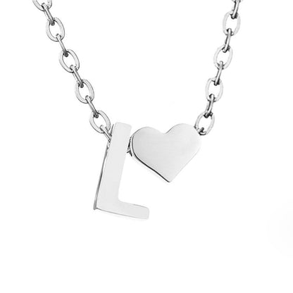 Voor altijd Liefde & Brief Zilveren Ketting