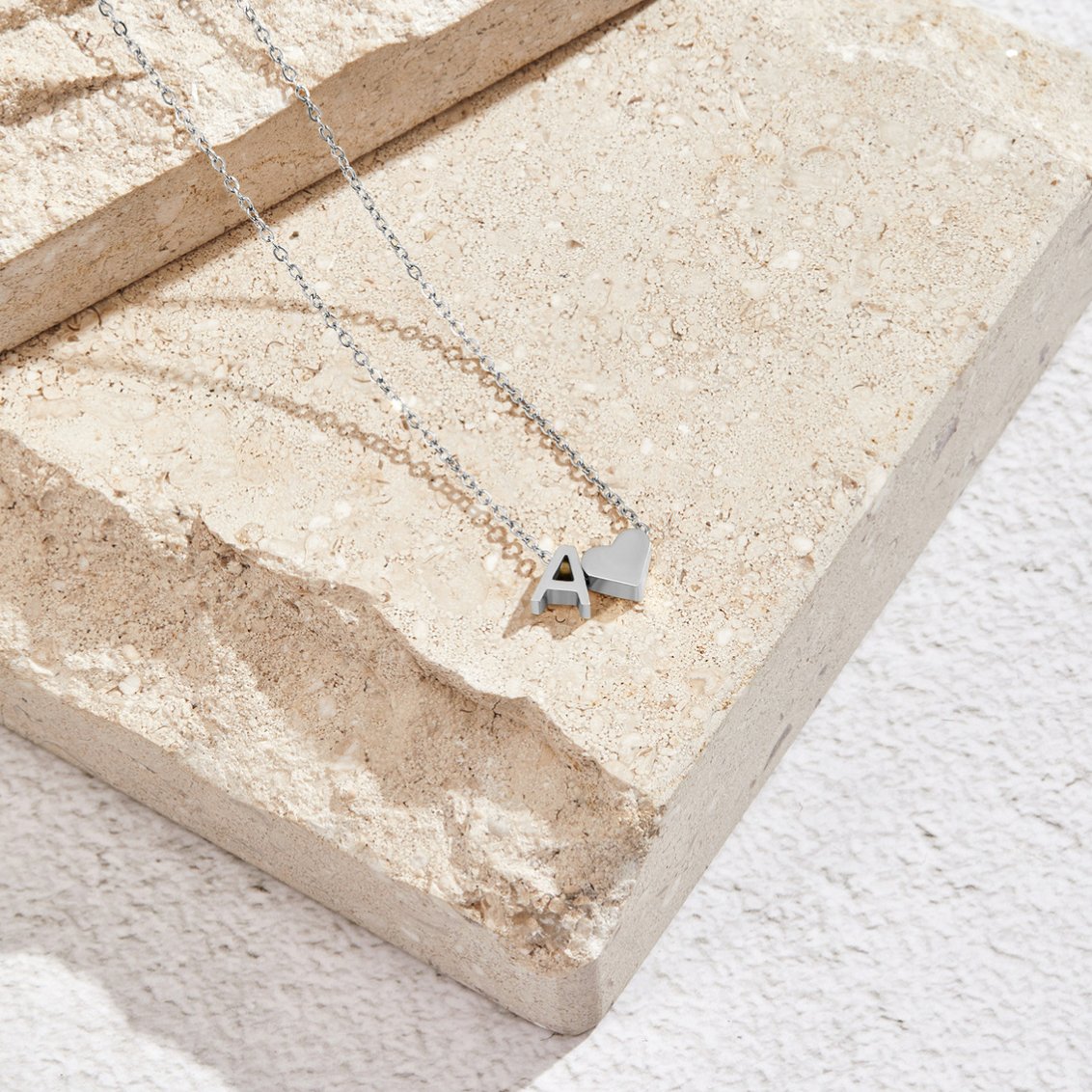 Voor altijd Liefde & Brief Zilveren Ketting