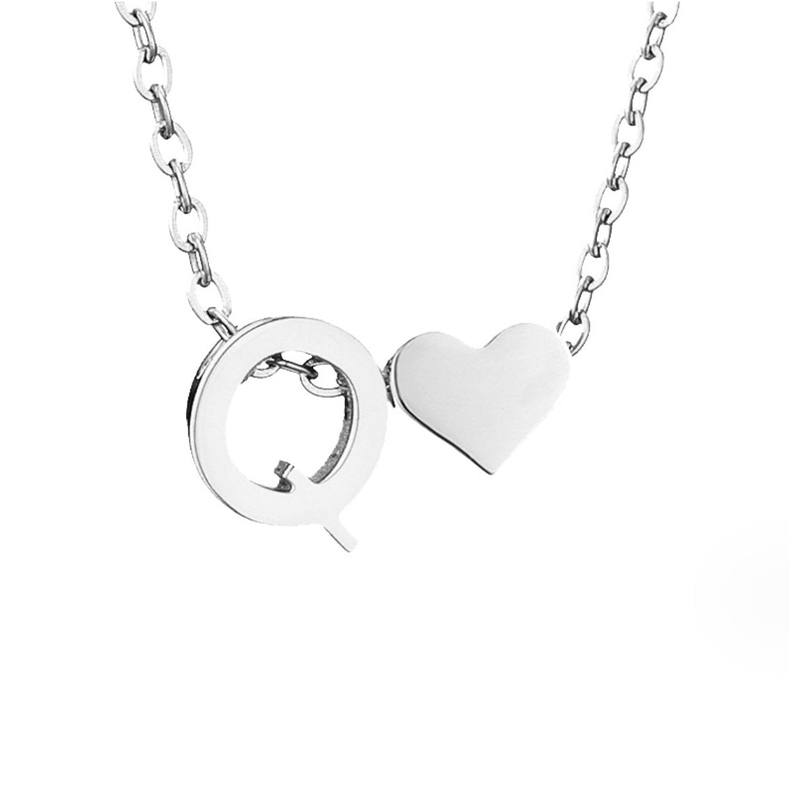 Voor altijd Liefde & Brief Zilveren Ketting
