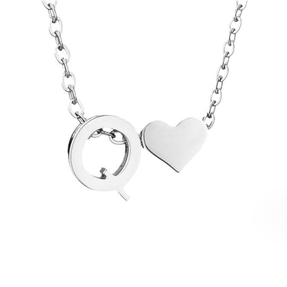 Voor altijd Liefde & Brief Zilveren Ketting