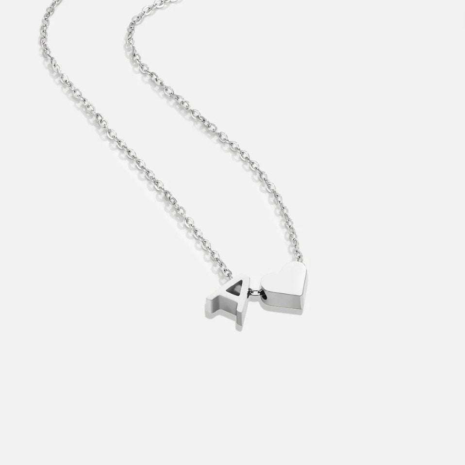 Voor altijd Liefde & Brief Zilveren Ketting