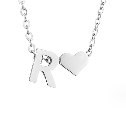 Voor altijd Liefde & Brief Zilveren Ketting