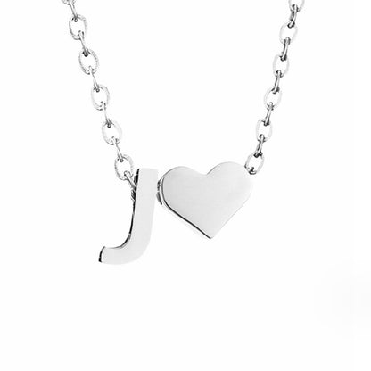 Voor altijd Liefde & Brief Zilveren Ketting