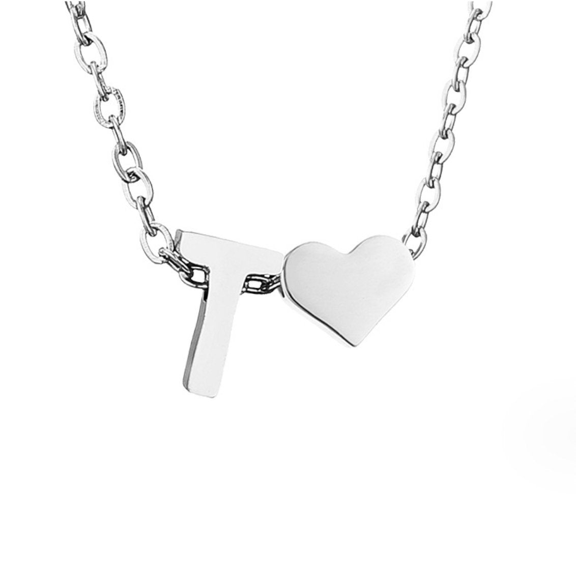 Voor altijd Liefde & Brief Zilveren Ketting