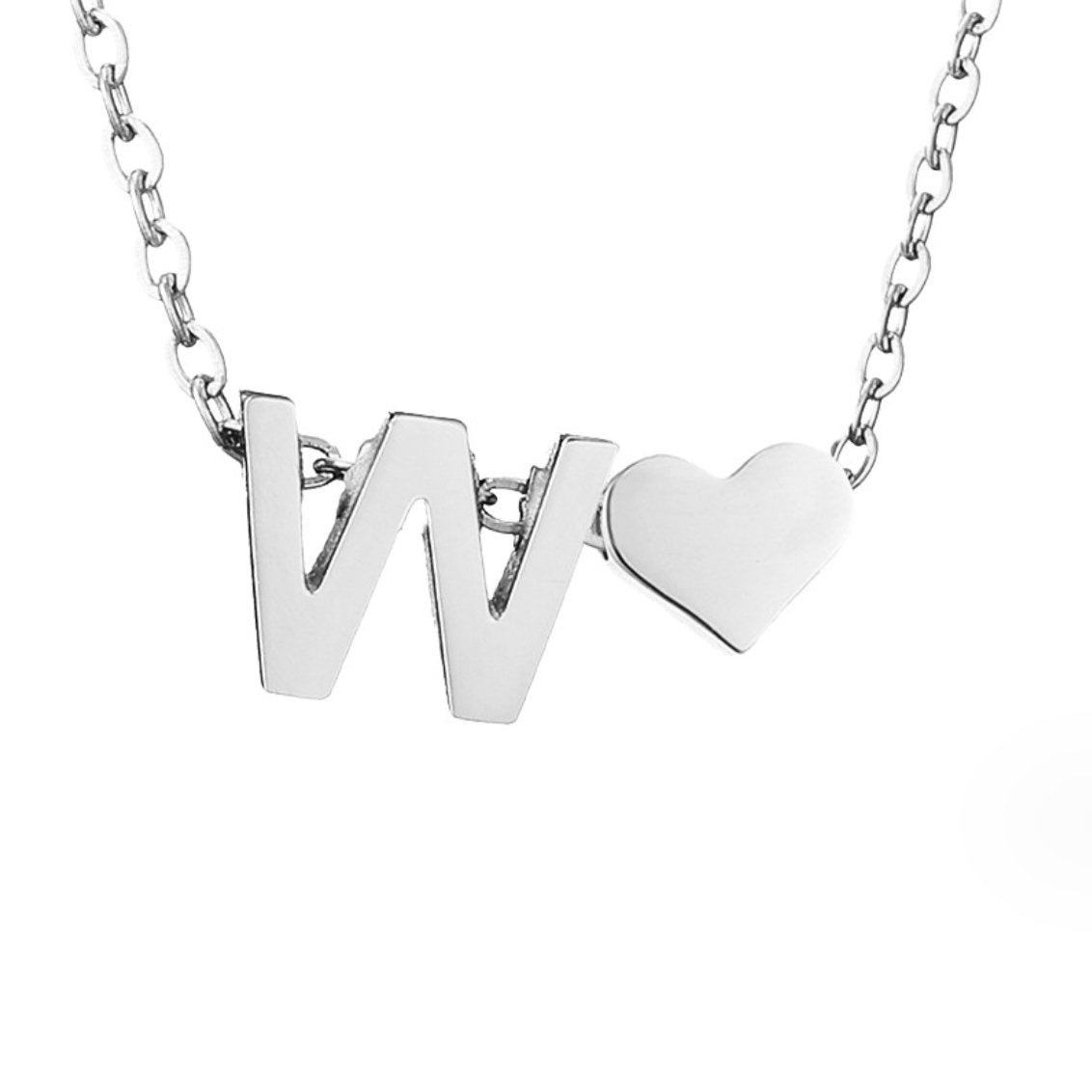 Voor altijd Liefde & Brief Zilveren Ketting