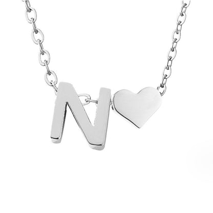 Voor altijd Liefde & Brief Zilveren Ketting