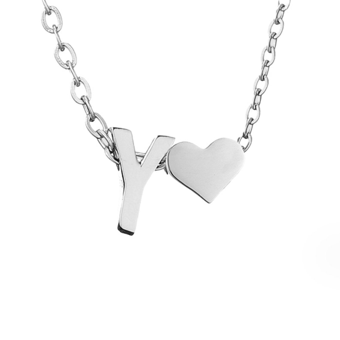 Voor altijd Liefde & Brief Zilveren Ketting