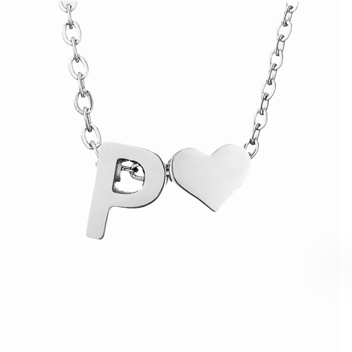 Voor altijd Liefde & Brief Zilveren Ketting