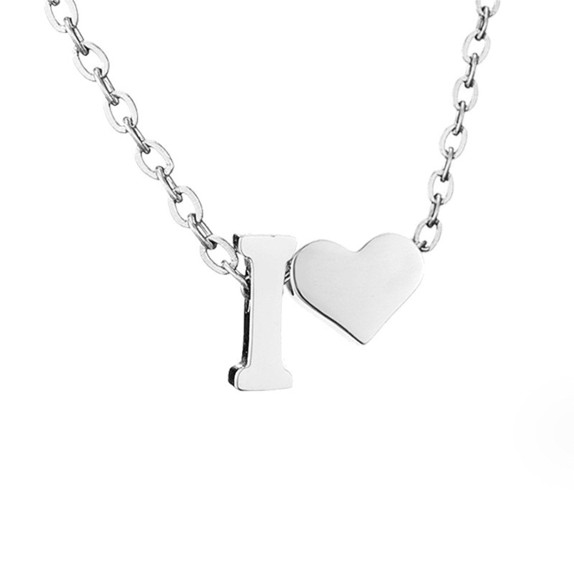 Voor altijd Liefde & Brief Zilveren Ketting