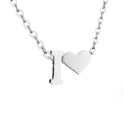 Voor altijd Liefde & Brief Zilveren Ketting