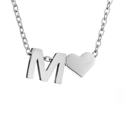 Voor altijd Liefde & Brief Zilveren Ketting