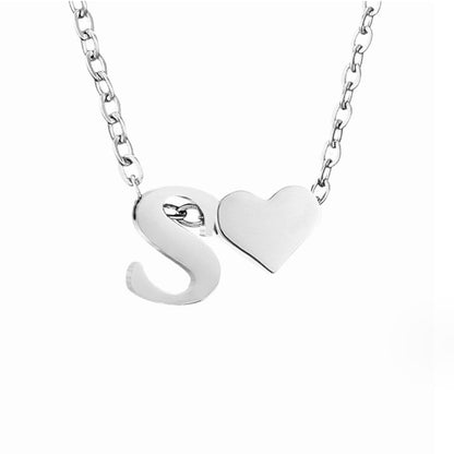 Voor altijd Liefde & Brief Zilveren Ketting