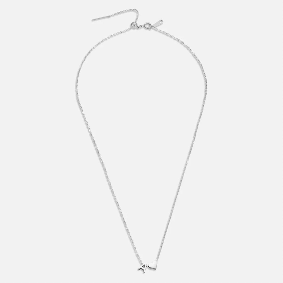 Voor altijd Liefde & Brief Zilveren Ketting