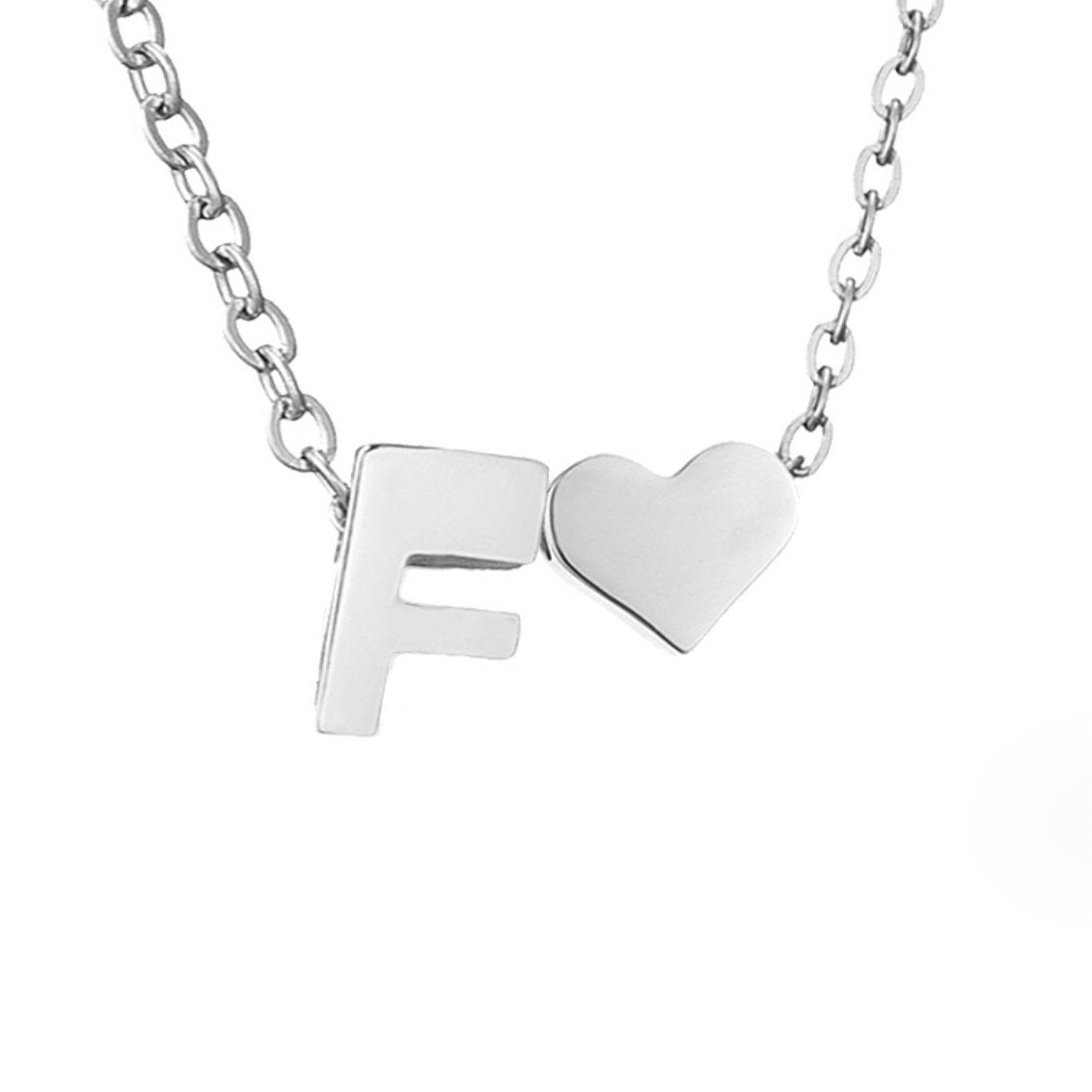 Voor altijd Liefde & Brief Zilveren Ketting